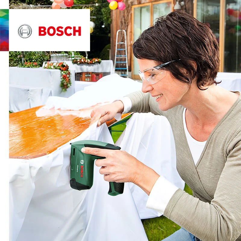 Bosch PTK 3.6 Li Cordless Nail Gun  Fine Nails Tacker Furniture Staple Gun for Frame Staple Woodworking Diy Upholstery