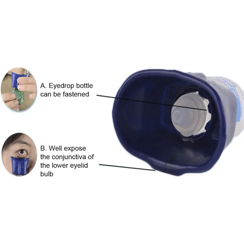 A47Z Eye Drop Guide, Eye Drop Applicator, For Auto Eye Dropper Helper Devices For Eye Drop 1 Pieces