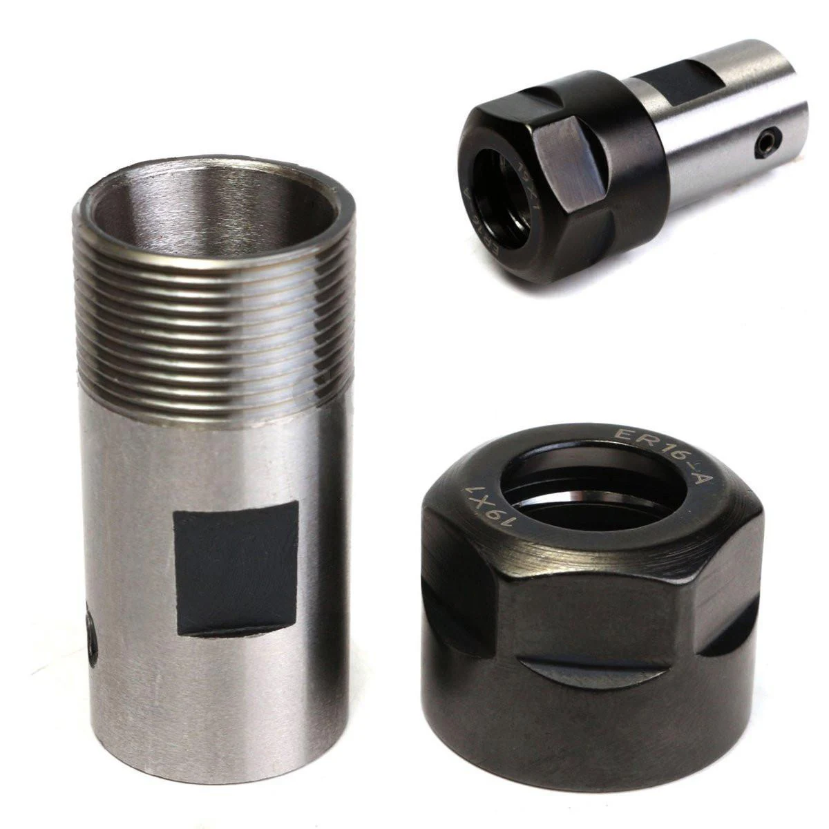 ER16 Collet Chuck Motor Shaft Spindle Extension Rod Holder 8MM CNC Milling