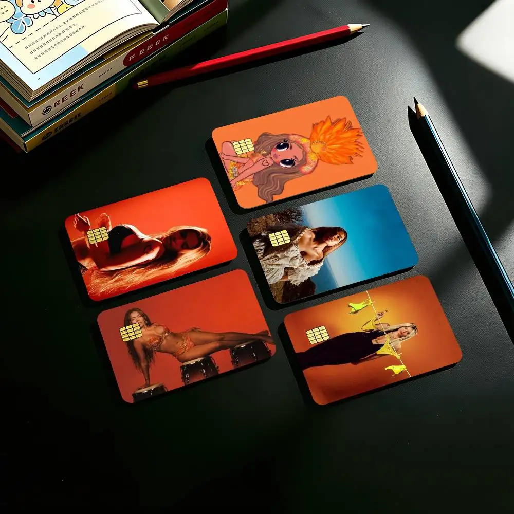 The Singer Karol G Credit Card HD Stickers Game Card Decal Small Chip Waterproof Sticker Gift