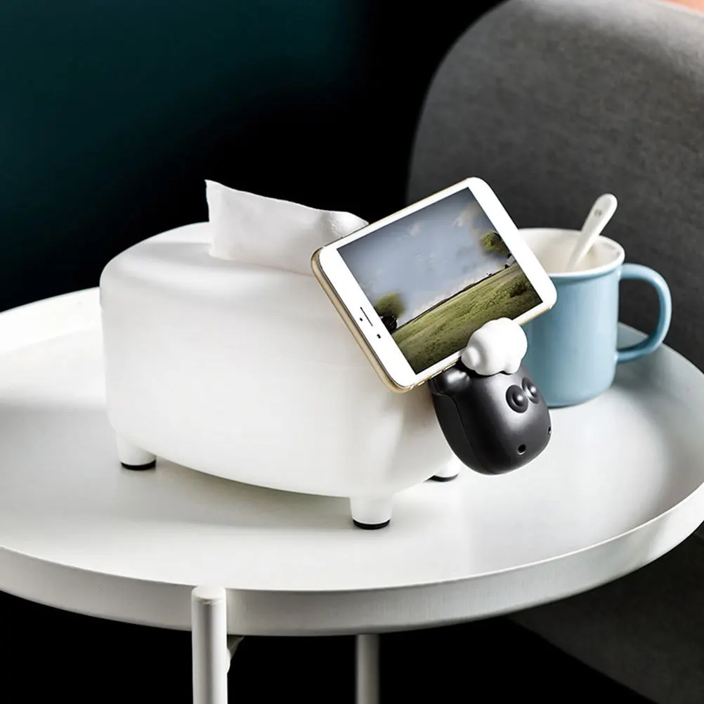 

1pc Modern Tissue Box For Home Office Kitchen Paper Towel Storage Case Multi-Purpose Napkin Holder Organizer