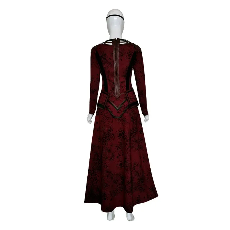 Superhero Wanda Cosplay Maximoff Costume da donna vestito con copricapo scarlatto Cosplay Outfit In Multiverse of Madness Witch Outfi