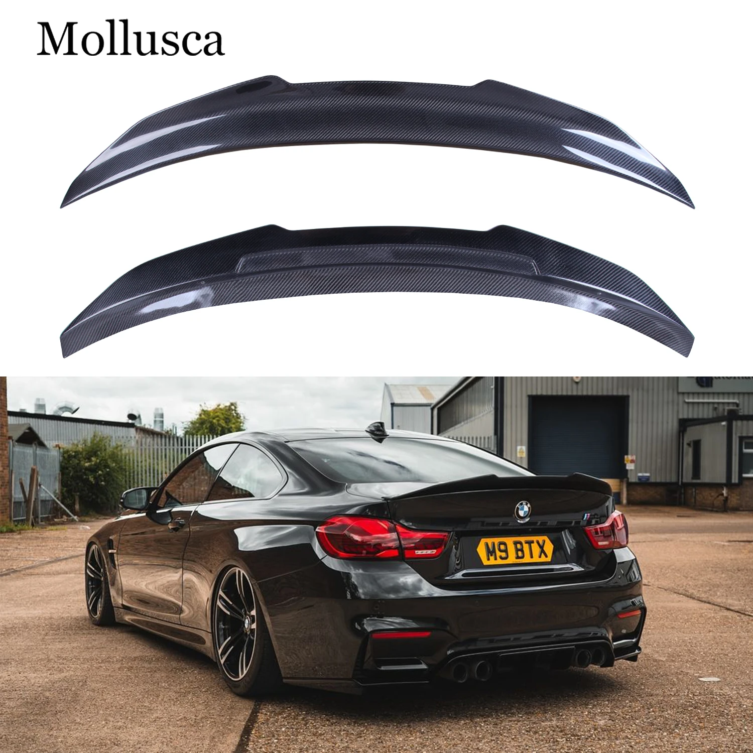 

For BMW M4 F82 PSM Style Carbon fiber Rear Spoiler Trunk wing 2014-2020