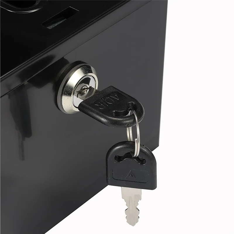 APPLIA-Donation Box With Lock - Acrylic Suggestion Box With Slot, Ballot Lock Box With Sign Holder For Raffle, Voting