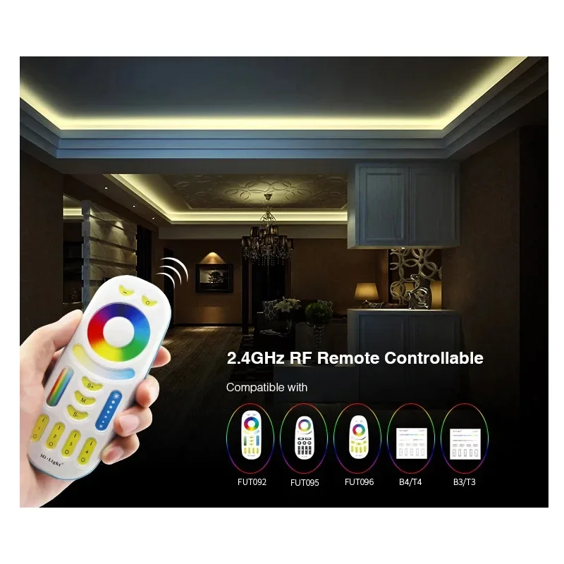 ATA boxer-Contrôleur de bande LED monochrome, Gradateur de lumière, Télécommande, Monochrome, Touriste, Blanc, RVB, RGBW, RVB + CCT, 2.4G, 12V, 24V, 2.4G