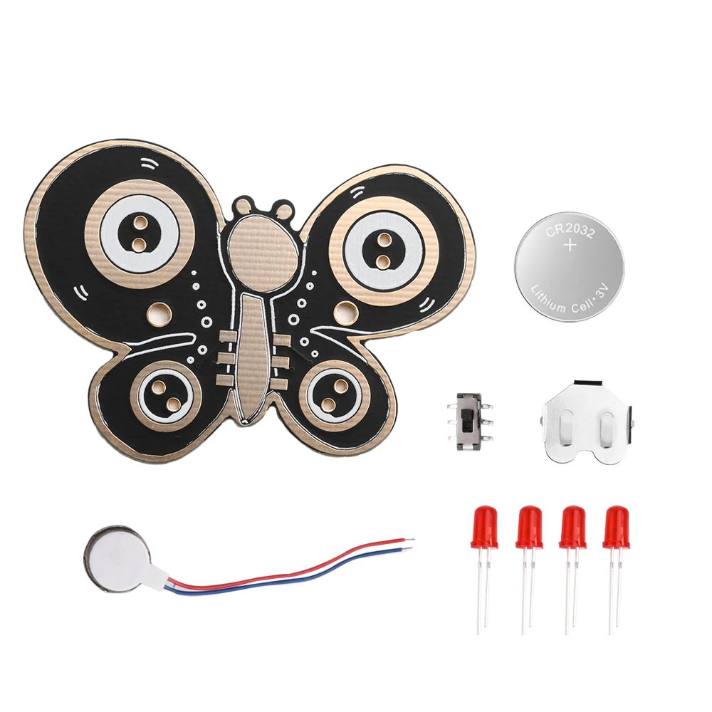 مجموعة إلكترونيات الدعسوقة DIY مجموعة أنبوب إضاءة LED ممتعة مجموعة أدوات تعلم اللحام مناسبة لعشاق الأعمال اليدوية والاستخدام التعليمي #5