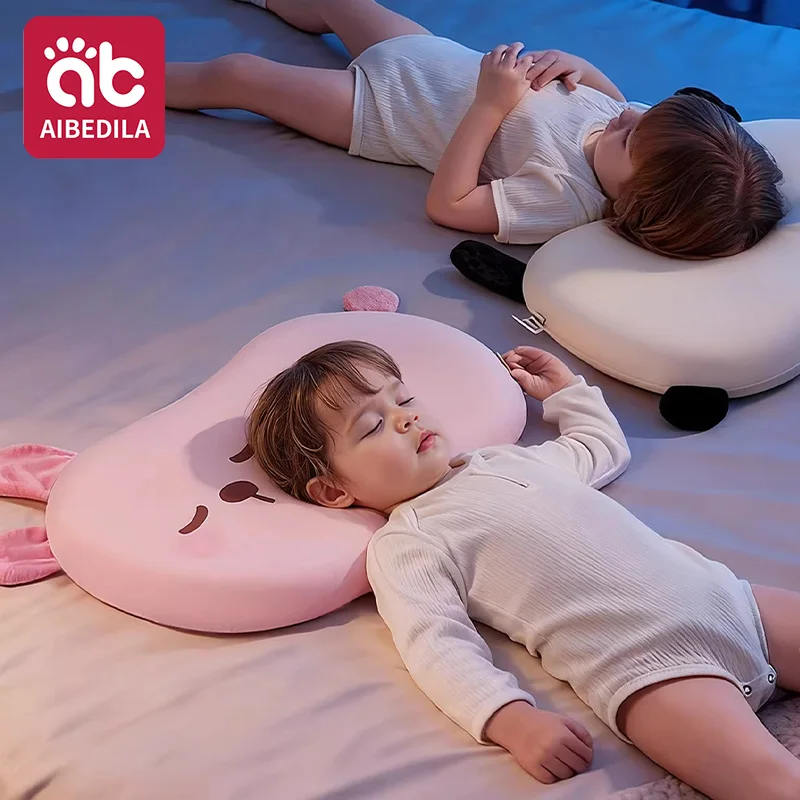 

AIBEDILA подушка для малышей, дышащая мягкая детская подушка для сна, машинная стирка, гипоаллергенная подушка для мальчиков и девочек 30 см * 48 см