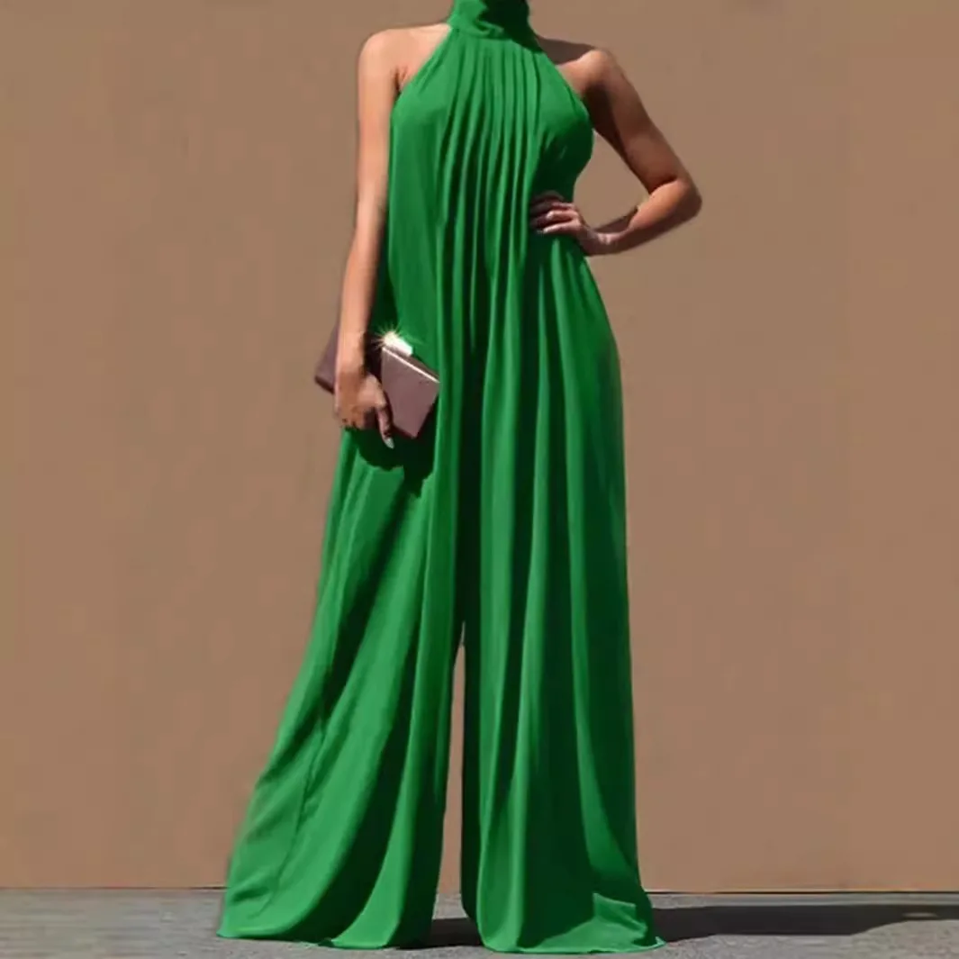 موسم ربيع 2025 سراويل طويلة عالية الخصر تناسب بال شيفون غير رسمي للنساء فضفاض ومثير شخصي معلق Ne #4