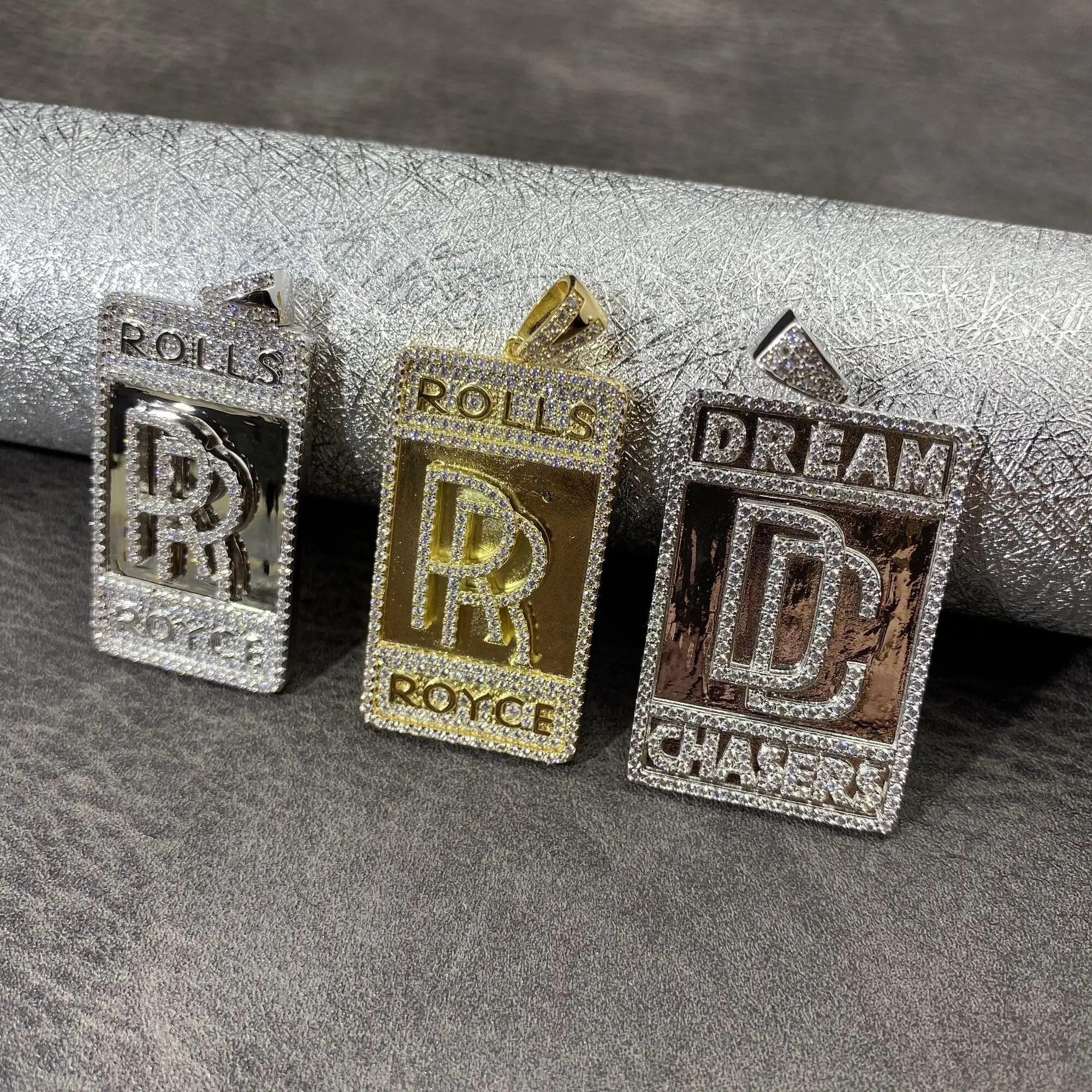Wholesale High Quality Hip Hop Icedout Dream Chasers Tags Charm Pendant Jewelry