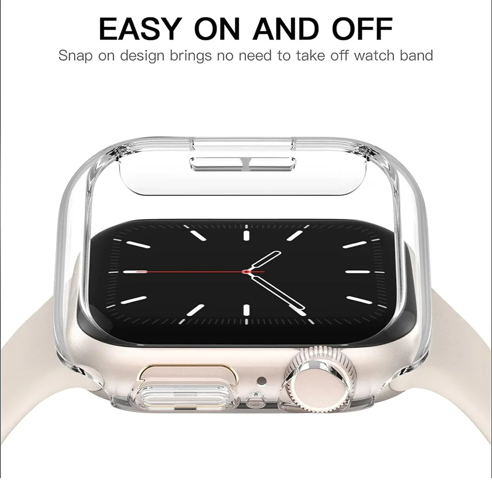 Case For Apple Watch 10 42mm 46mm Matte Hard PC Hollow bumper Protective Frame Shell Cover Iwatch Series 10 46/42 Accessories