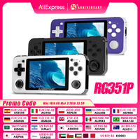 ANBERNIC RG351P Handheld Retro Game Console RK3326 3.5 Inch IPS Screen 64G TF Card 2500 Classic Games 3500 mAh