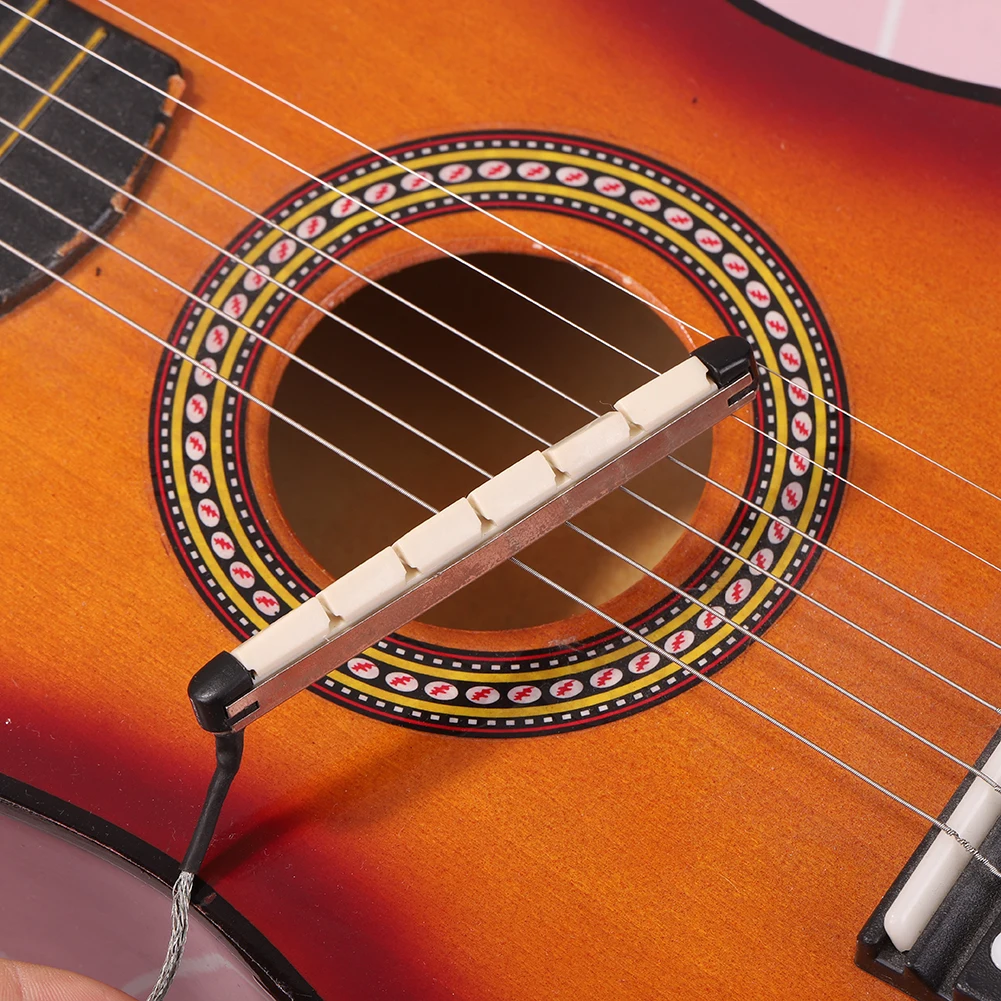 Puente de guitarra acústica, varilla de sillín, varilla de Metal piezoeléctrica, palo de pastilla de guitarra popular, piezas de repuesto de instrumentos de cuerda
