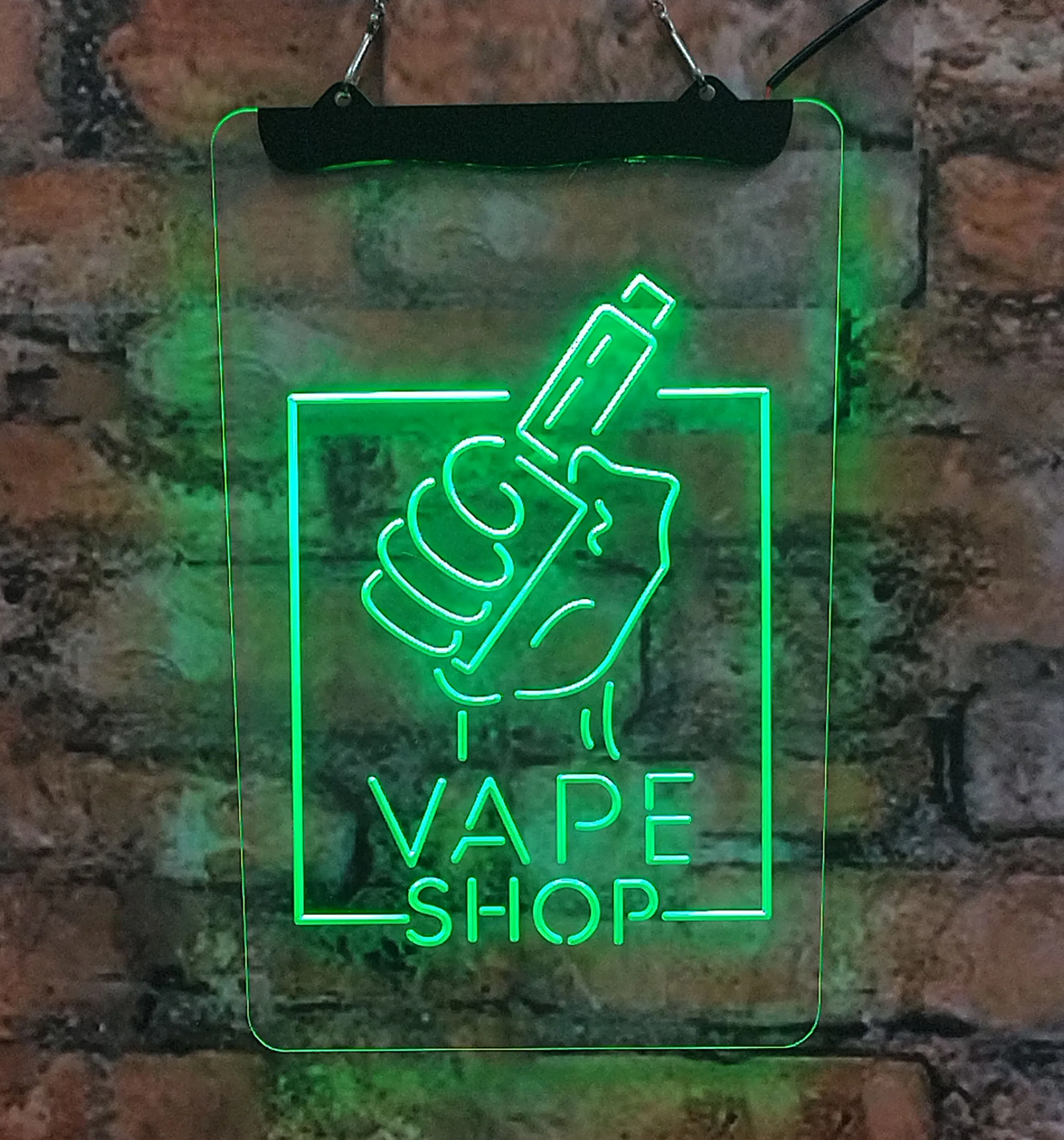

Ручной дисплей Vape Store, светодиодная неоновая вывеска, акриловая доска, украшение для дома, интерьерное настенное искусство, синий 20*30, для комнаты, магазина, мужская пещера