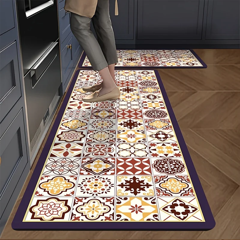 VIKAMA High-End Luxury Floor Mats Non-Slip Kitchen Rug Bathroom Mat Door MatsRug For Bedroom Carpet For Live Room Welcome Mat