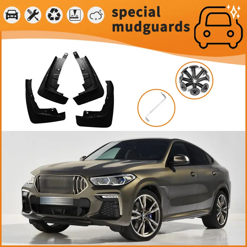 

For BMW X7 19-23 models Mudguards Fender Mudflaps Front Rear Flares Splash Guards Cover Car Accessorie