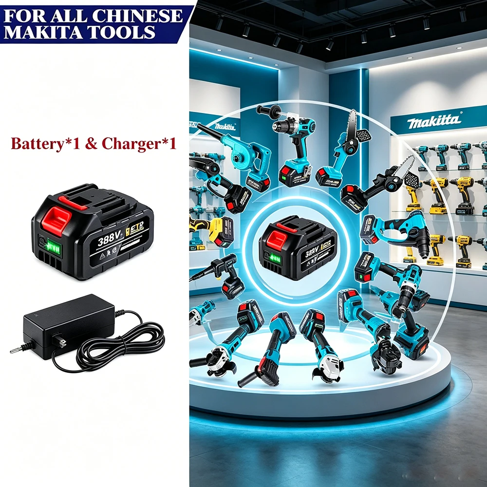 

For 128VF 388VF 928VF BL1850B Rechargeable Lithium Ion for Drill, Impact Wrench, Saw, Grinder Makita 18V 21V Power Tools Batter