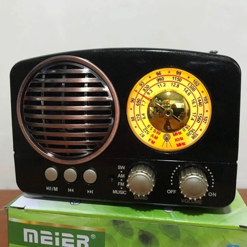 Винтажное профессиональное радио, многополосный портативный плеер, поддержка подключения Bluetooth, Аудио карты