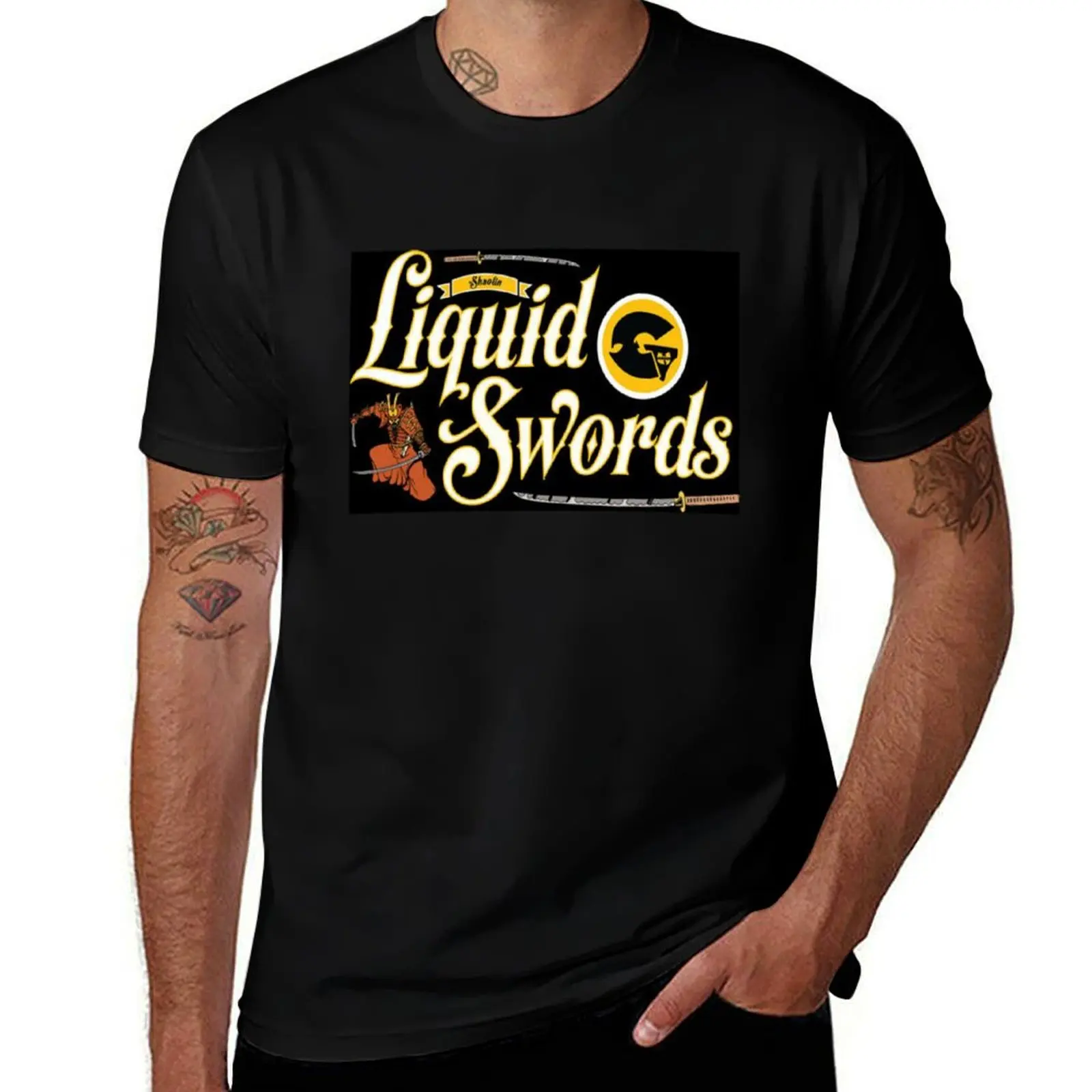 

Shaolin Liquid Swords T-Shirt funny t shirts dark humor man t shirt cotton T-Shirt