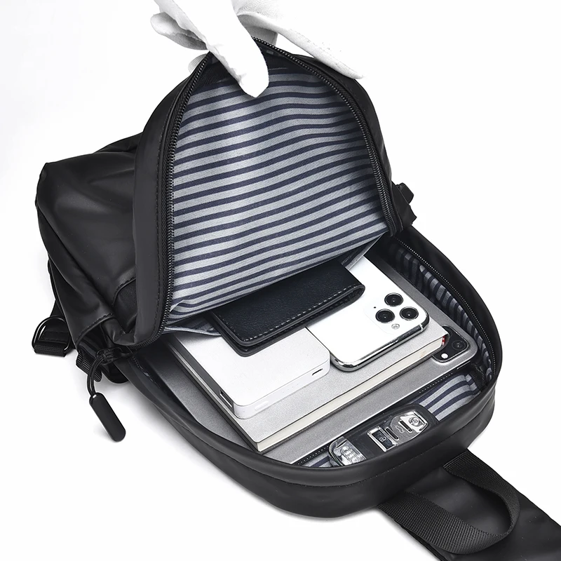 Men Portable Multifunctional Daily Crossbody Bag Trendy Street New Messenger Bag Men Sports Large Capacity Diagonal Backpack image 6