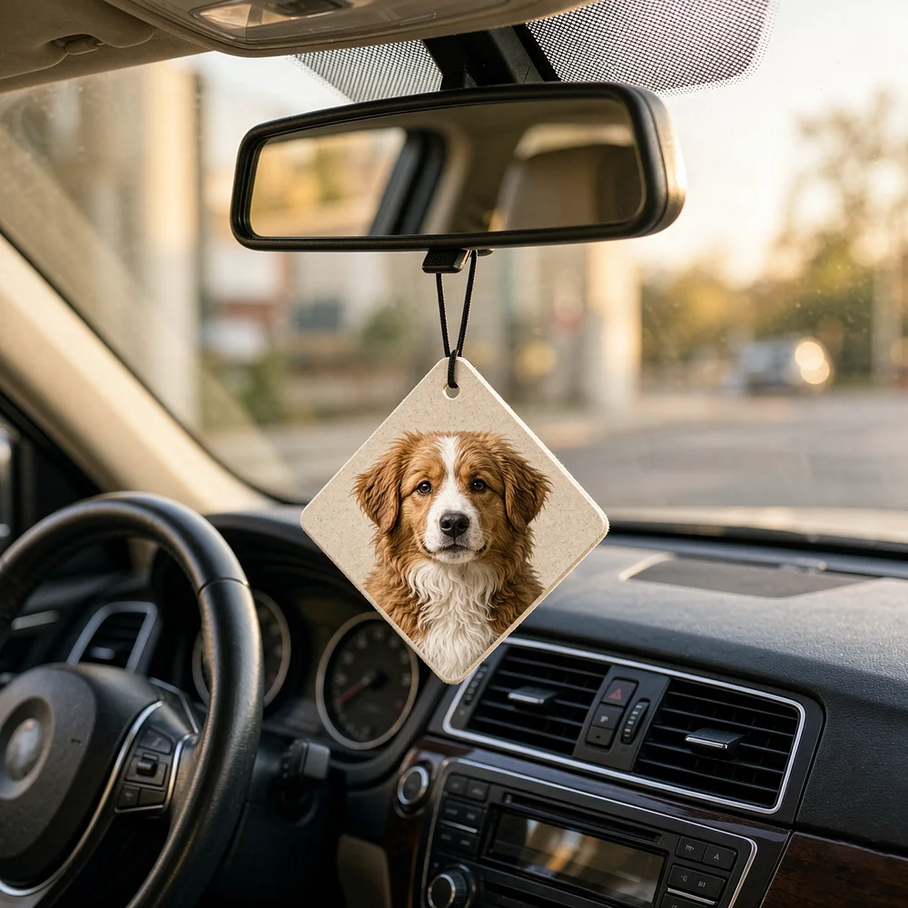 Custom Car Air Freshener Paper Scent Cards Double Sided Print Personalized Logo Hanging Air Fresheners Long Lasting Fragrance