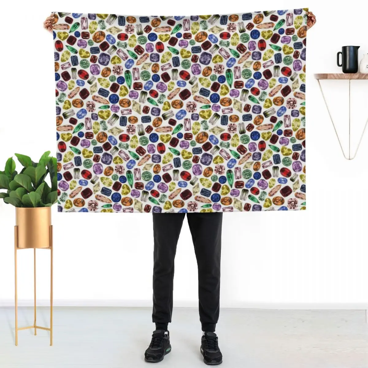 

gemstone pattern no.1 Photos Throw Blanket Stylish Decor Blanket Gift for Friends Roommate