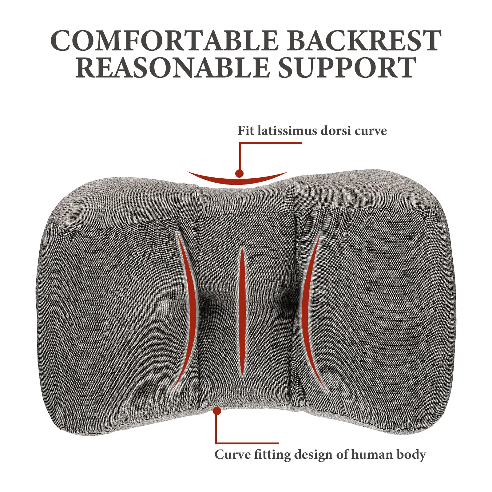 

Take Nap and Pillow Car Lumbar Support Back Office Chair for Recliner Wheelchair Cushion Seat