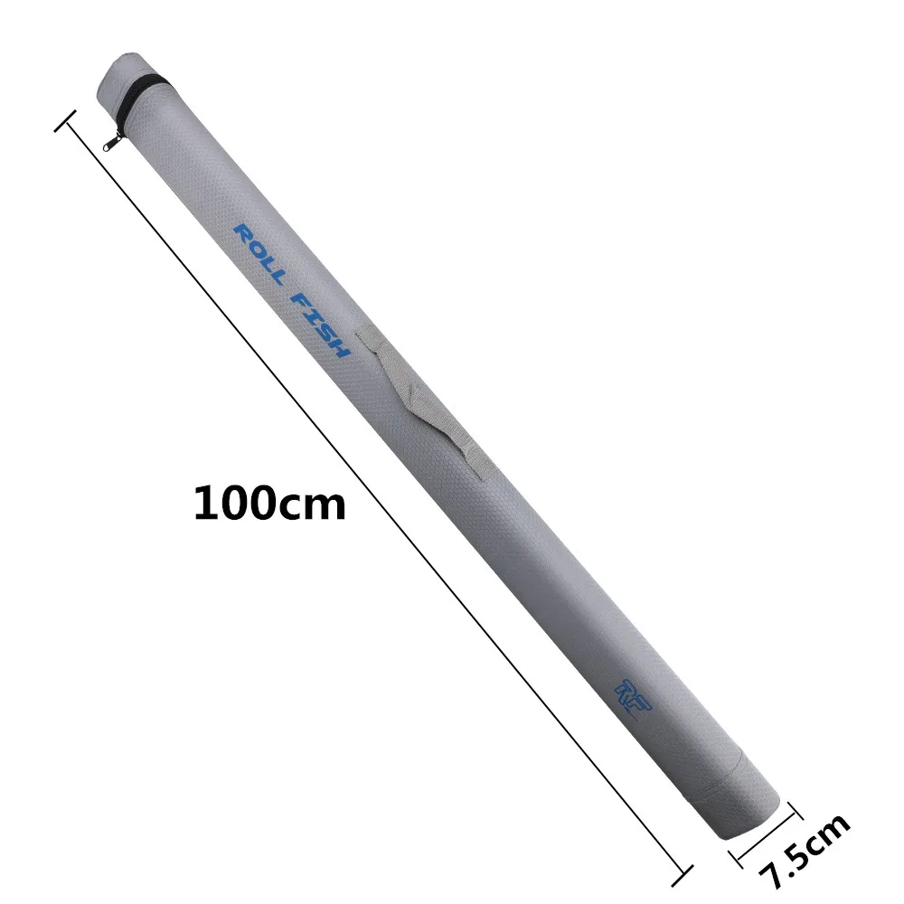 Rollfish tragbare Angelrute Aufbewahrung tasche Dreieck Anti-Roll wasserdichte Harts chale 105cm 132cm 145cm Rute Aufbewahrung koffer Rohr – Detail 6
