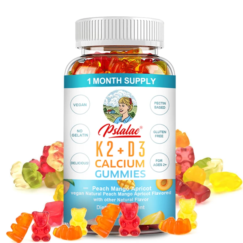 

Vitamin D3 and K2 Gummies - Strong Teeth and Bones, Heart Health, and Immune Support