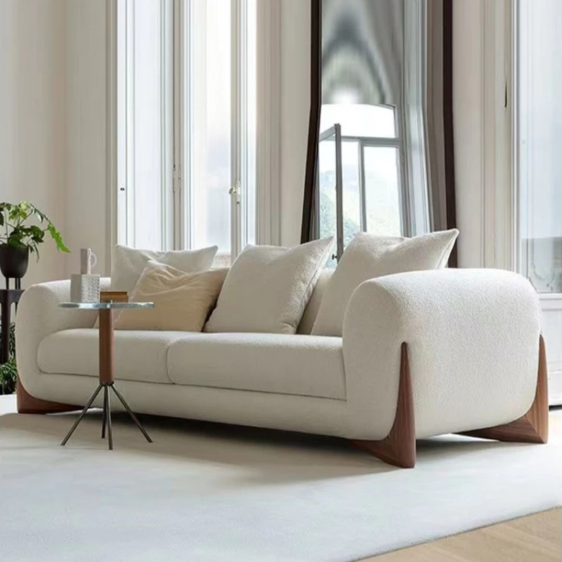 White Simple Nordic Sofa Chairs Living Room Modern Designer Individual Sofa Floor Loveseat Woonkamer Banken Home Furniture