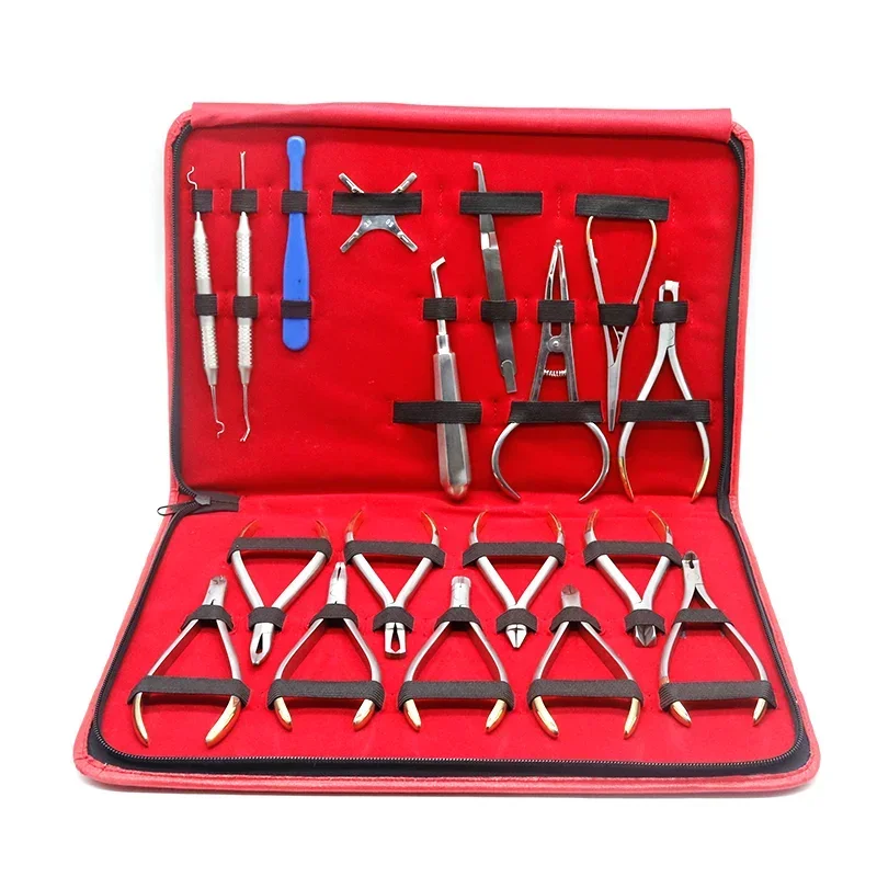 Hot Sales 18 PCS Premium Basic Dental Orthodontic Instruments Set Composite Kit