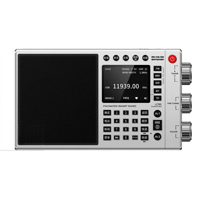 Smart WiFi Internet Radio for Elderly LC95 FM/AM/SW/SSB with Bluetooth TF Card