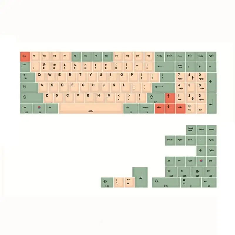 

PBT Keycaps 125 Keys Keycaps Dye Sublimation Keycaps Hami Melons Customized