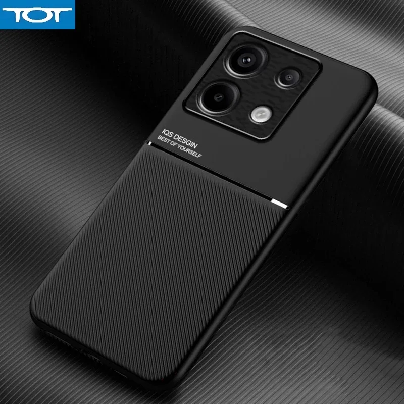 

Для Xiaomi POCO M6 Pro 4G Чехол Автомобильный Магнитный Держатель Кожаный Чехол Для Телефона Для Poco M6 M6 Pro Pocophone M6Pro PocoM6 Pro Задняя Крышка