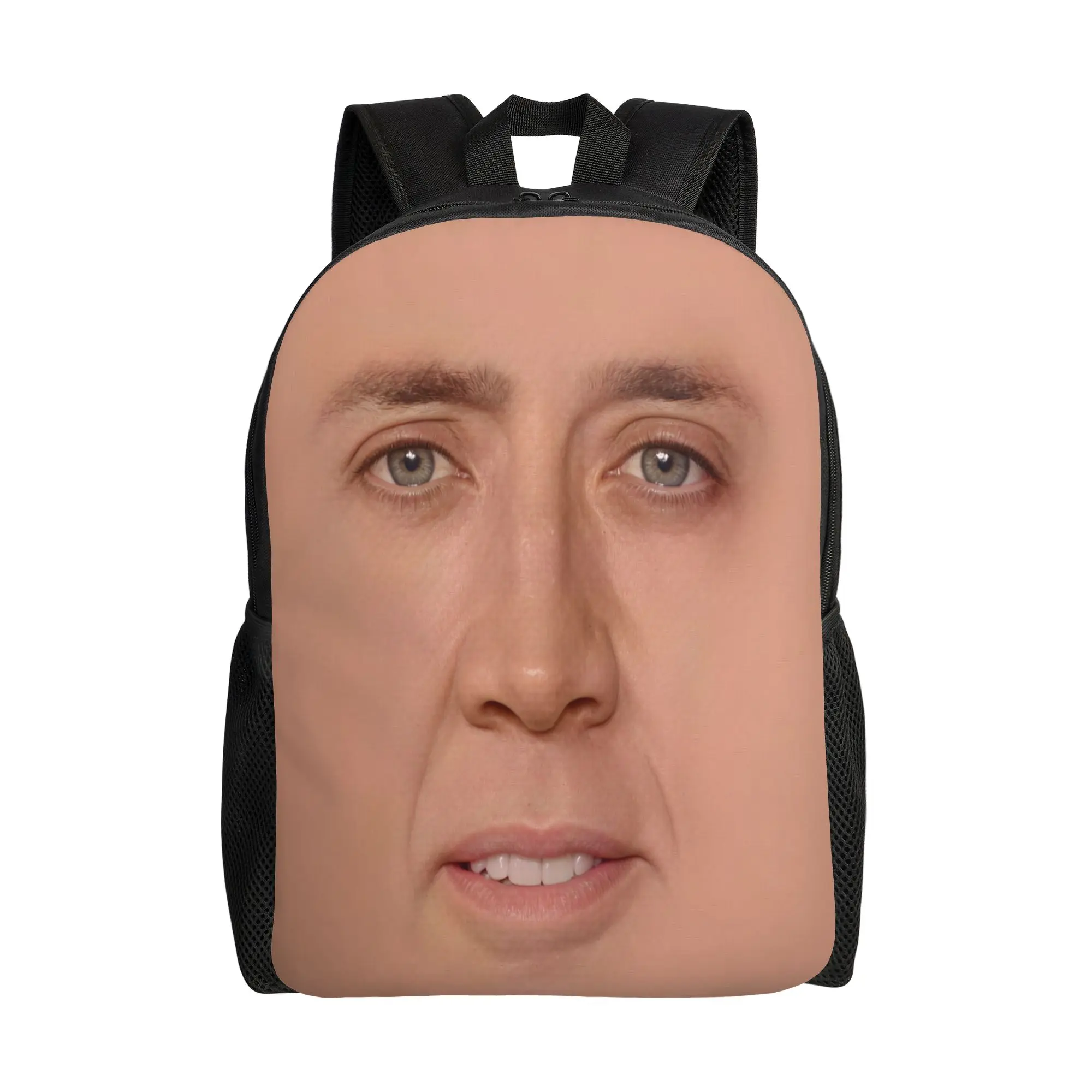 Nicolas Cage meme Backpack  Daily Backpacks Women Men Cool School Bags High Quality Durable Rucksack