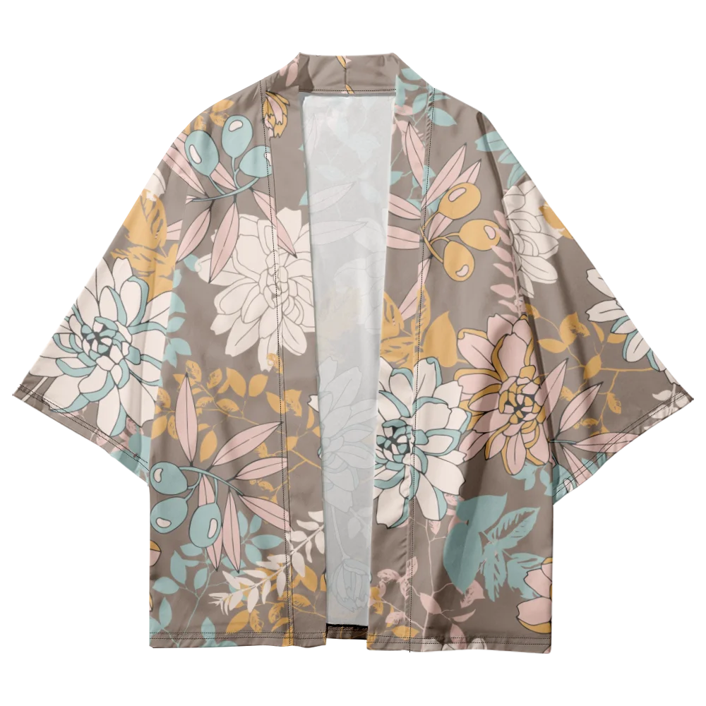 

Summer Samurai Kimono Men Haori Japanese Fashion Yukata Shirt Streetwear Cosplay Robe Traditional Kimono Women Cardigan