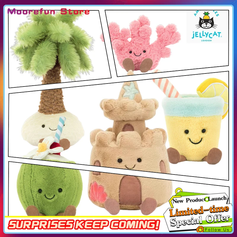 

Мягкая игрушка-подушка Aruba Coconut Fun: мультяшная пальма и песочный замок, настольное украшение, кукла-компаньон для дома, подарок