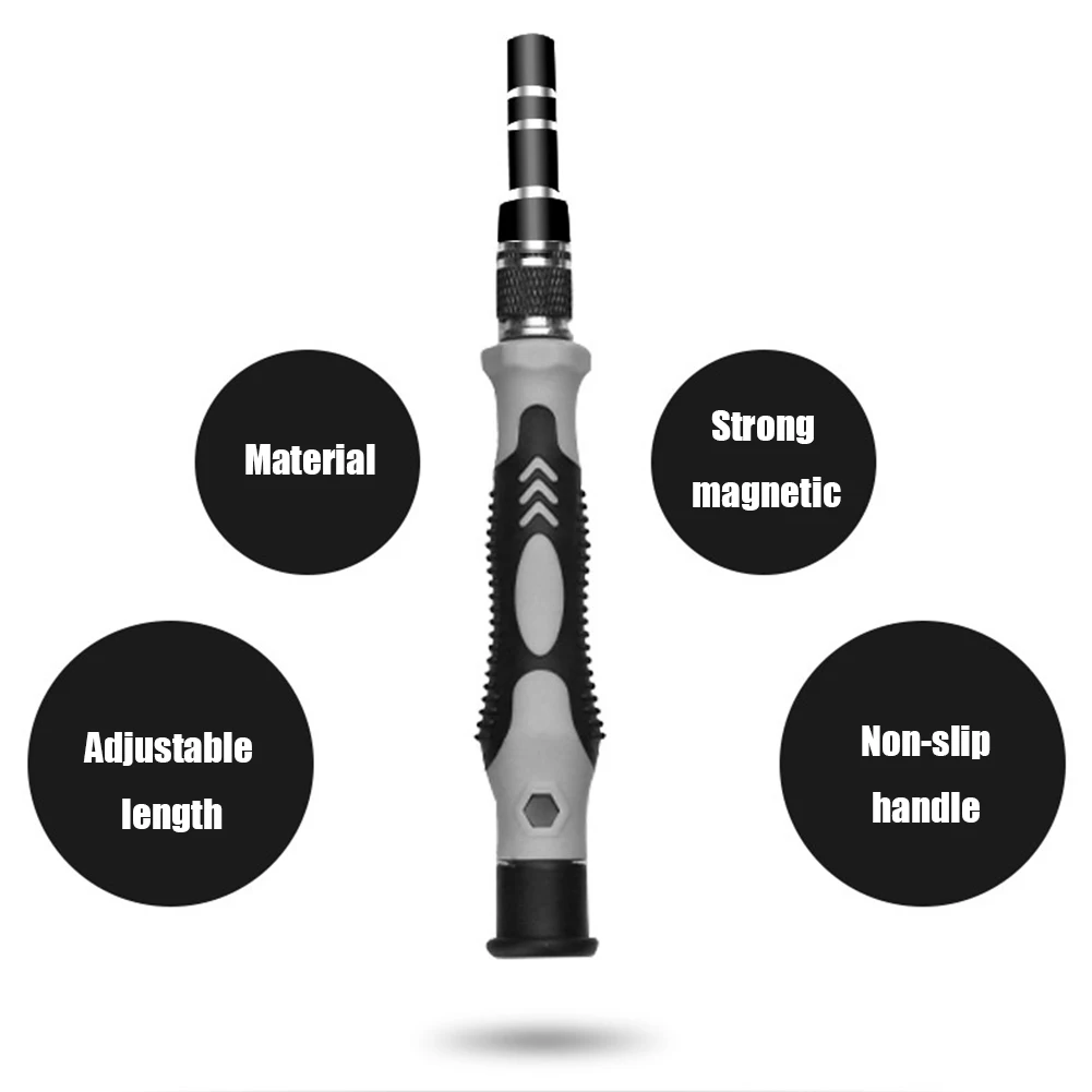

115 in 1 Screwdriver Set Anti-slip Handle Magnetic Screwdriver for DIY Work Small Electronic Devices Disassembly Tools