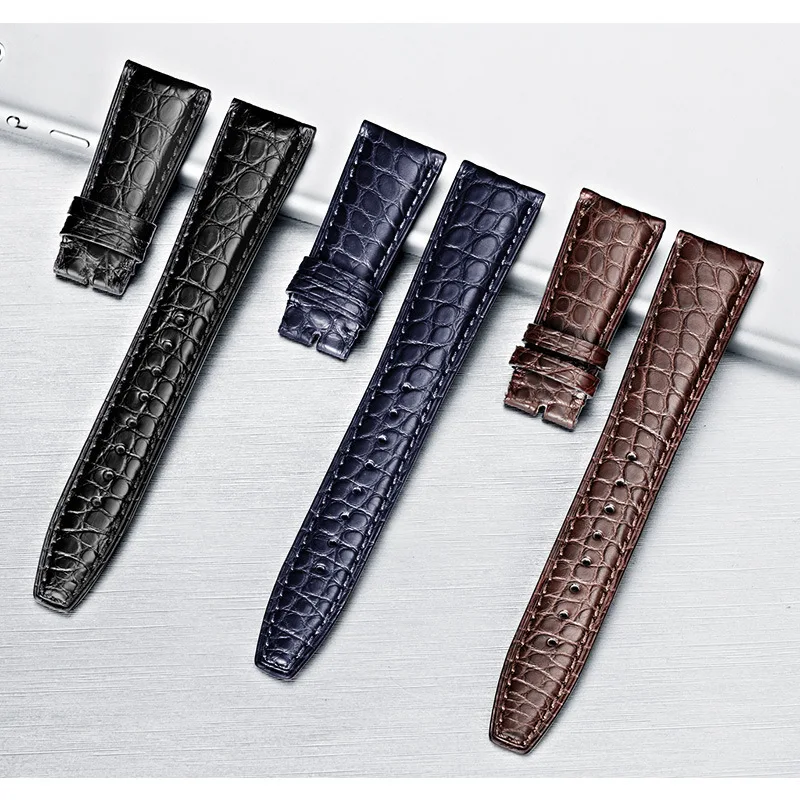 Applicable for Portuguese seven-day chain Portuguese Pertofino crocodile  watch strap, strap   men