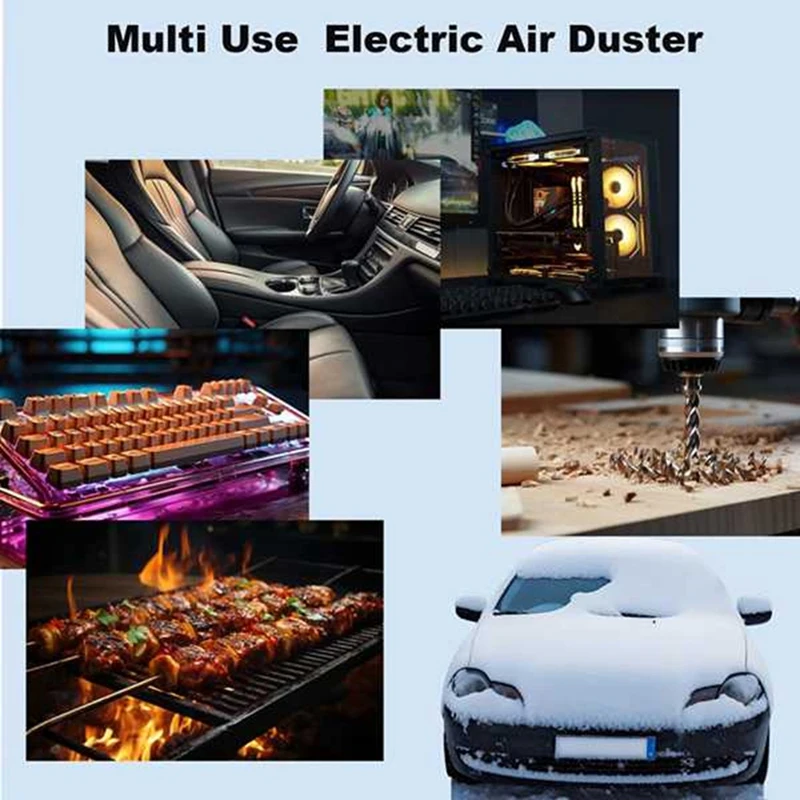 Electric Air Duster 130000RPM Compressed Air Duster, Jet Drying Blower, Violent Turbo Fan For Computer Keyboard