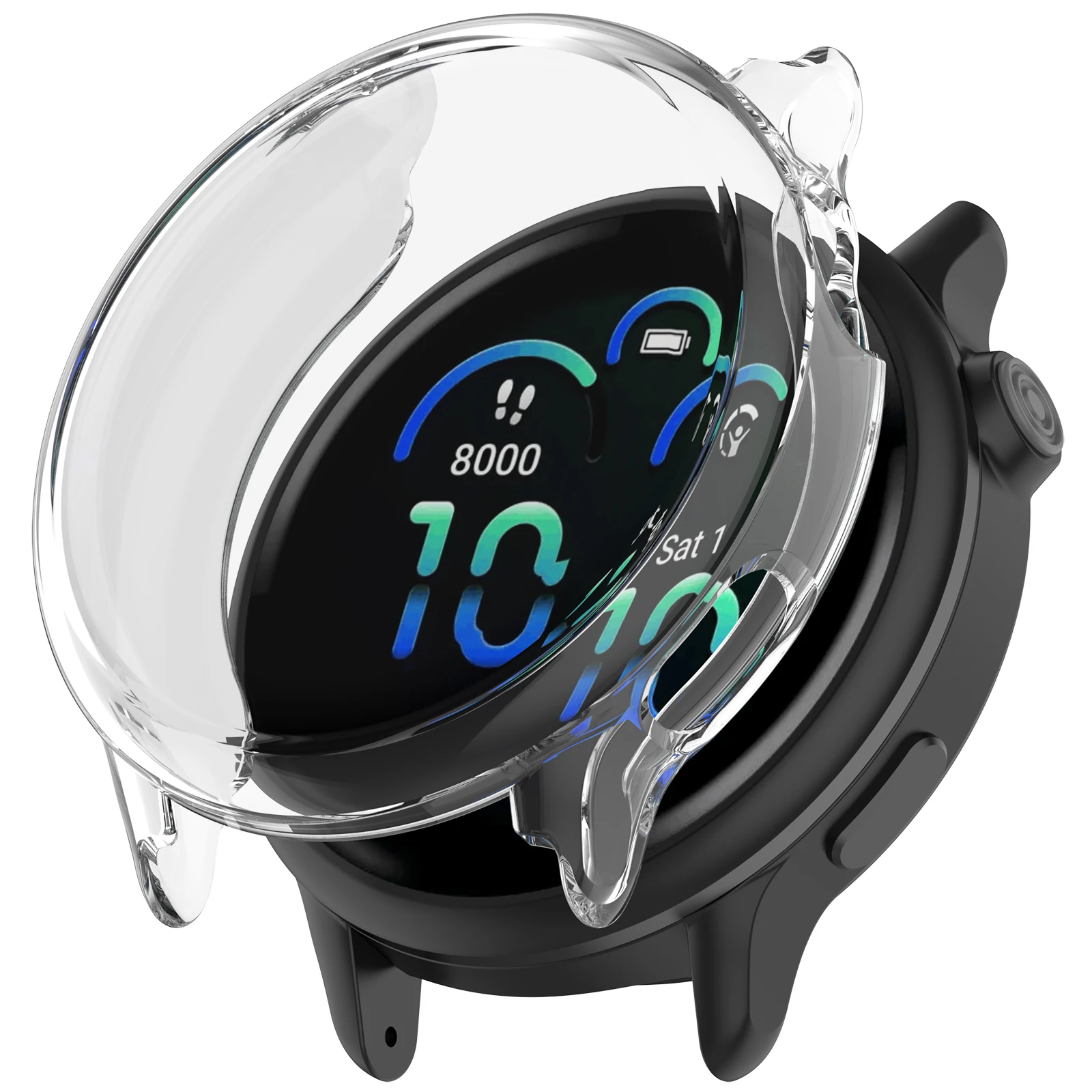 Case Cover For Garmin Vivoactive 6 Screen Protector Silicone Bumper