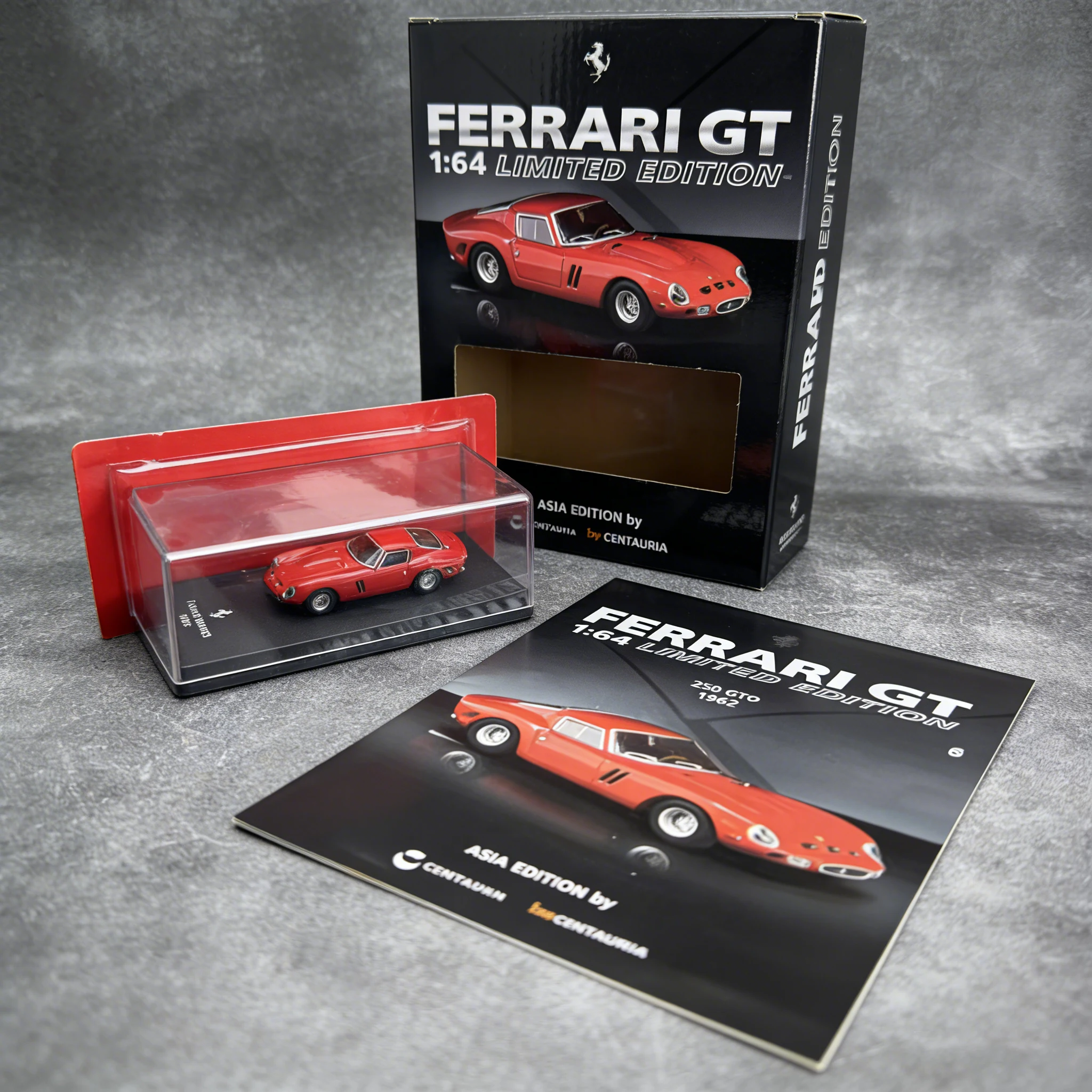 

Car in Magazine CENTAURIA IXO 1:64 Ferrari 250 GTO 1962 Asia Limited Edition Collectible Diecast Car In Stock Ready To Ship