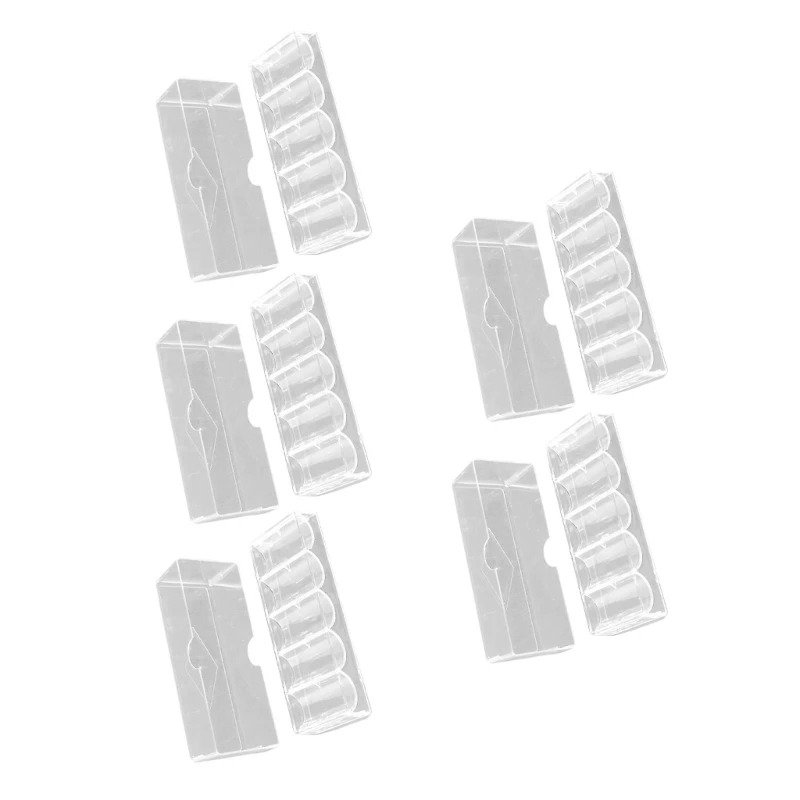 

Clear Chip Tray With 5 For Poker Accessories