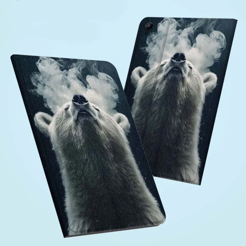 

Fierce Bear Art Cool Pattern For Samsung Galaxy Tab S11 A11 A9 A8 S6 A 10.1 A7 10.4 Plus 2025 2023 2022 Tablet Case
