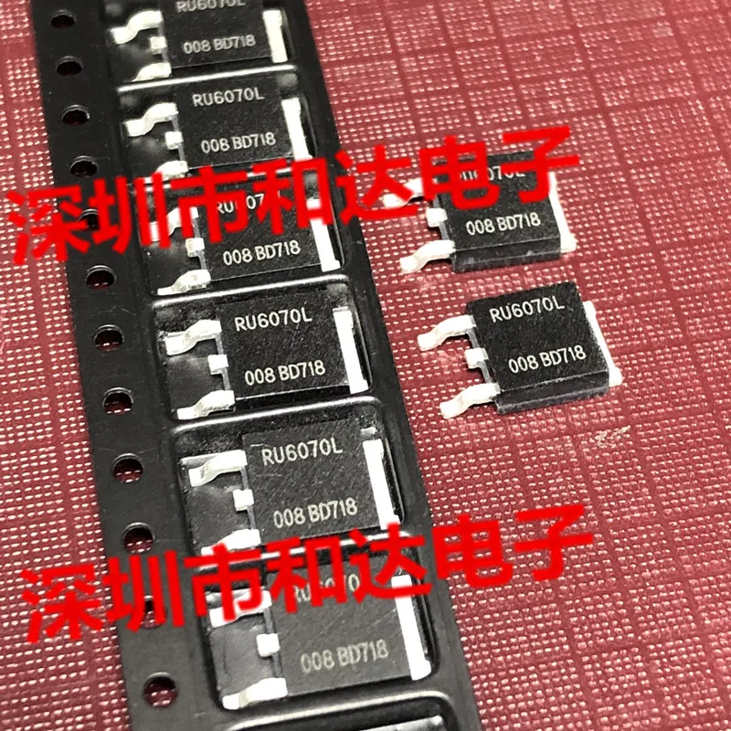 

20 шт. оригинальная новая полевая трубка RU6070L MOS SMD TO-252 60 В 70 А