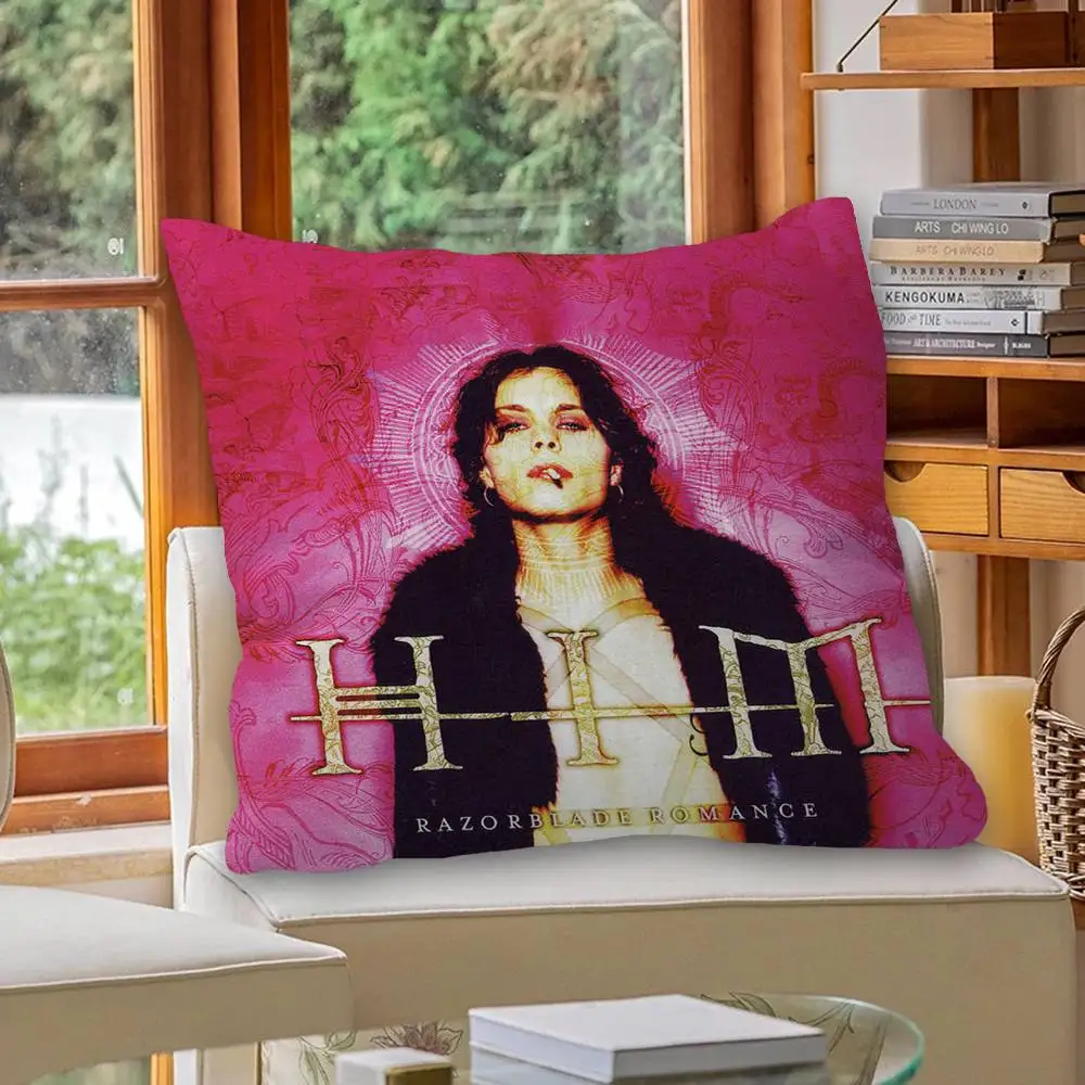 أغطية وسائد روك باند لها، غطاء وسادة لطيف على شكل أريكة كرتونية لتزيين المنزل بطباعة على الوجهين #5