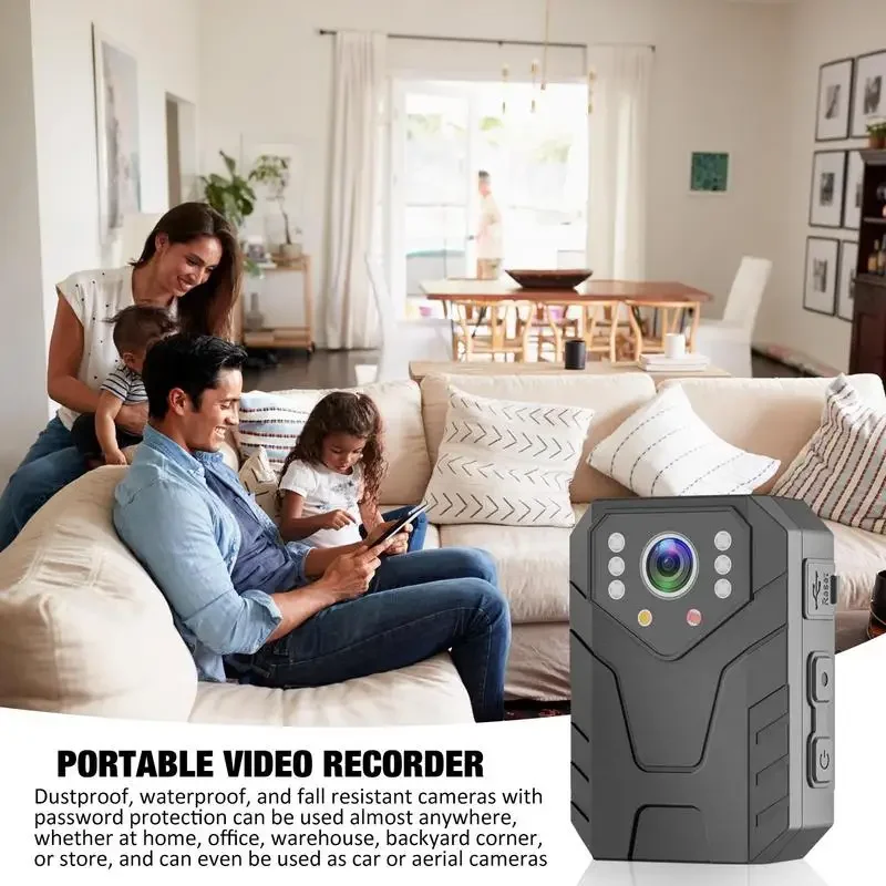 

Full 1080P HD Mini Camera Camcorder Body Worn Cam WIFI Motion Detection Video Recorder Enforcement Home Night Vision Camera