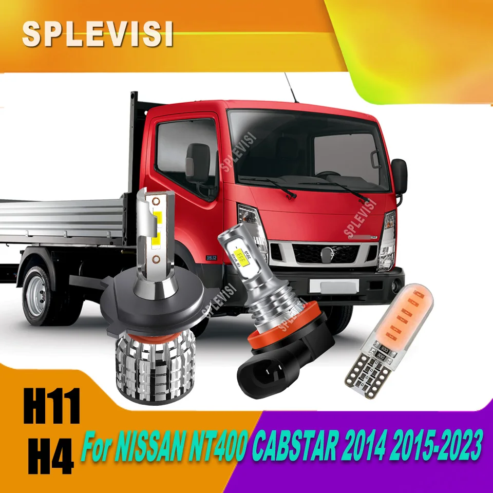 

350% brighter than traditional halogen bulbs Car LED Headlight Side Lights H4 H11 T10 - For NISSAN NT400 CABSTAR 2014 2015-2023