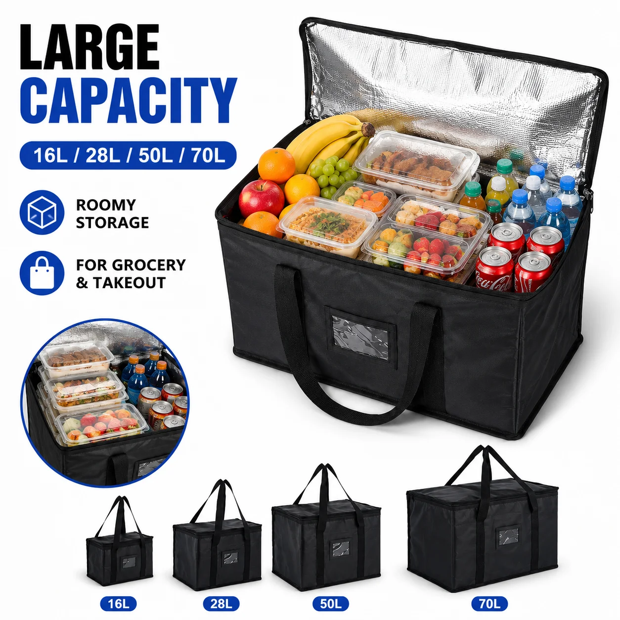 Sac isotherme grand format 16L - Food Snacks Delivery avis et prix