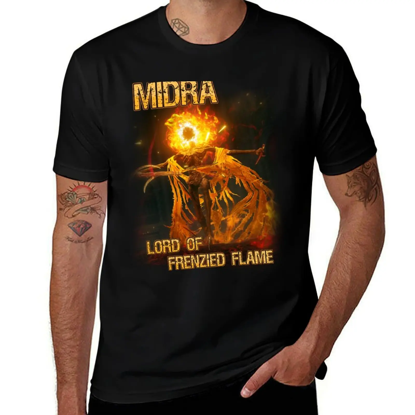 

Midra, Lord of Frenzied Flame T-Shirt customizeds heavyweights shirts graphic boys animal print T-shirts for men cotton