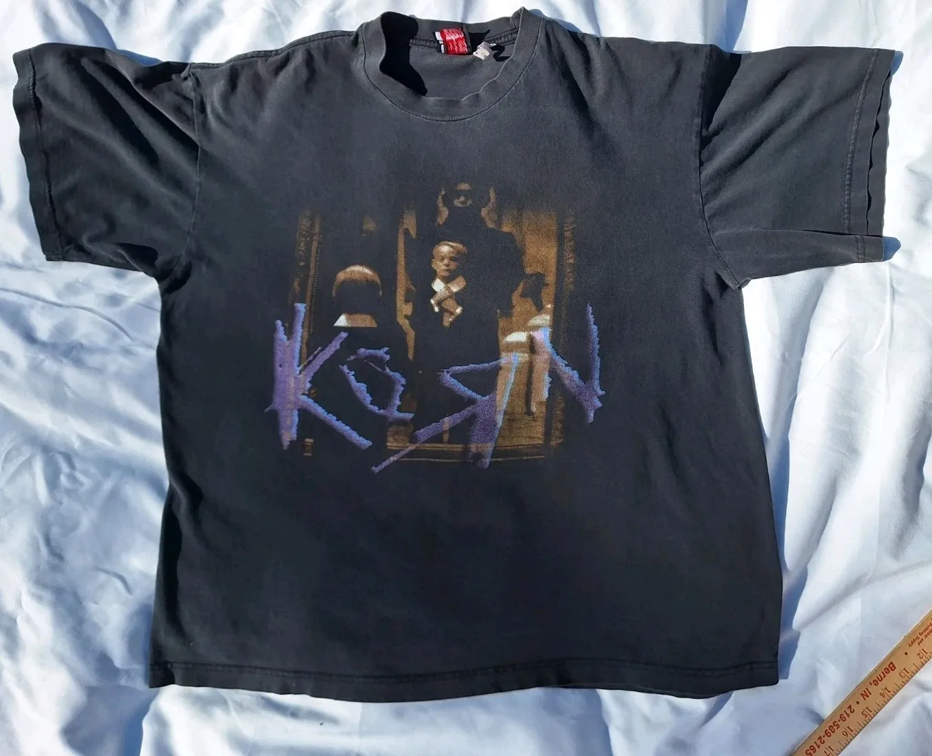 تي شيرت Vintage Korn 1997 Life is Peachy مقاس الألبوم XL العلامة التجارية العملاقة Y2K